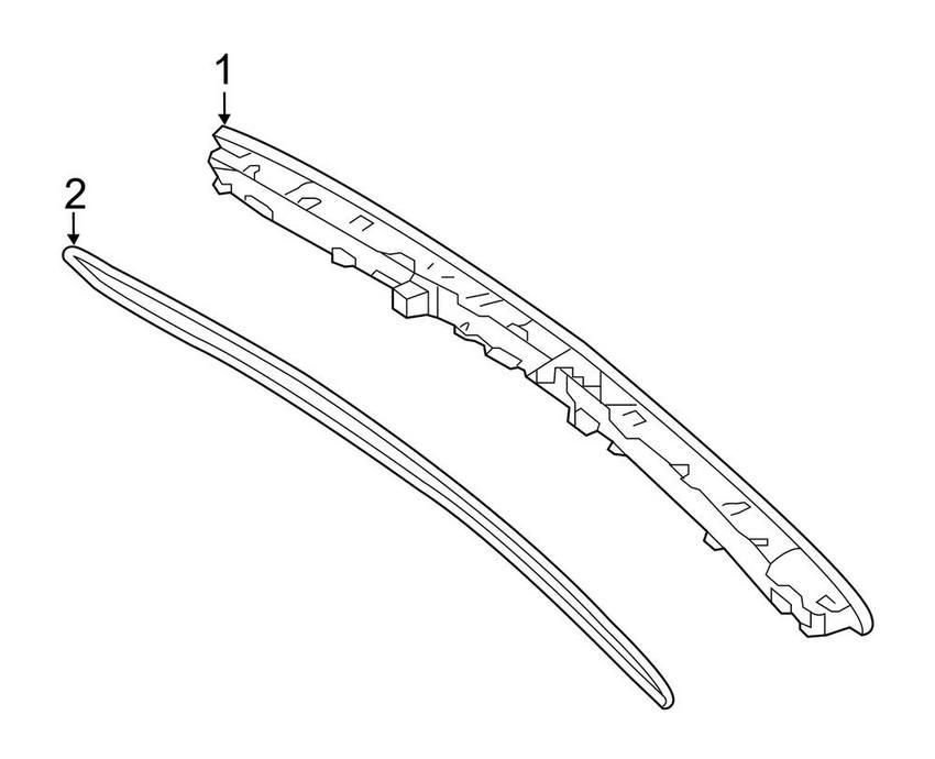 Mercedes Center High Mount Stop Light - Rear 2318200056